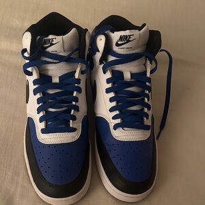 Nike Men's Court Vision Blue Black Sneakers